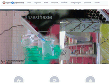 Tablet Screenshot of malignehyperthermie.ch